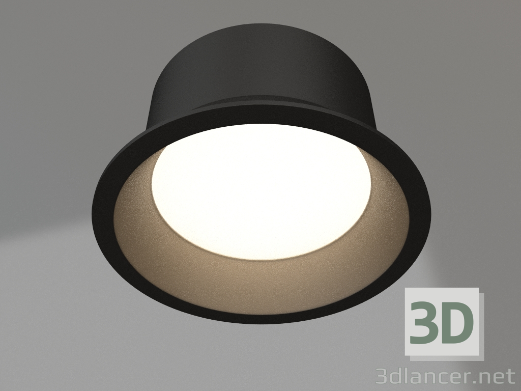 3D Modell Lampe MS-BREEZE-BUILT-R104-12W Warm3000 (BK, 85 Grad, 230V) - Vorschau