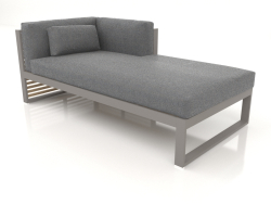 Modular sofa, section 2 right (Quartz gray)