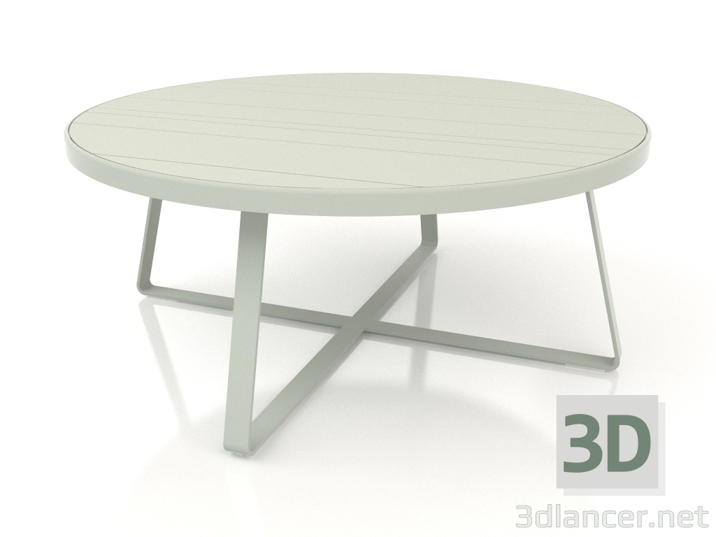 modello 3D Tavolo da pranzo rotondo Ø175 (Grigio cemento) - anteprima