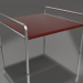 3 डी मॉडल एल्यूमीनियम टेबल टॉप के साथ कॉफी टेबल 76 (वाइन रेड) - पूर्वावलोकन