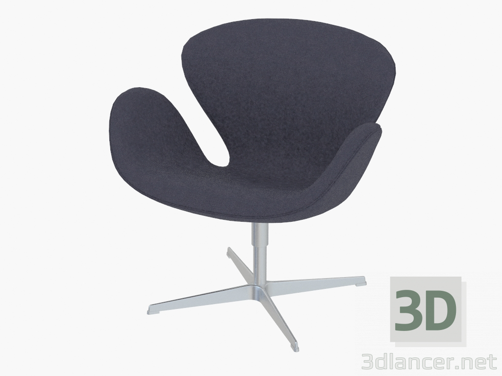 3d модель крісло Swan – превью