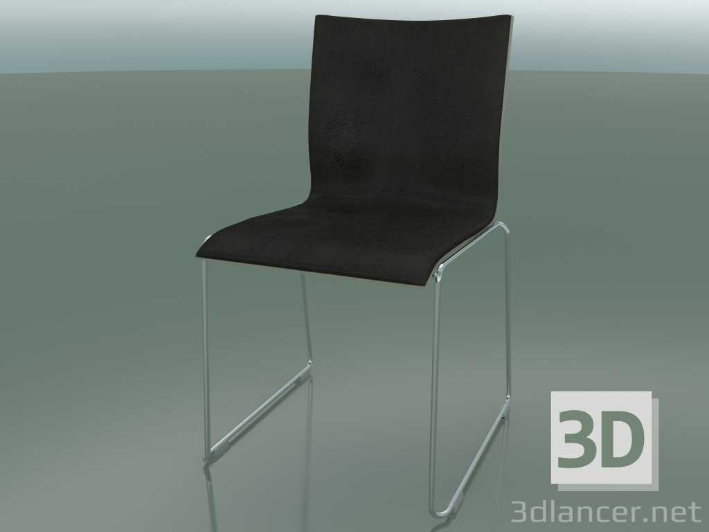 3D Modell Schiebestuhl extra breit mit Lederausstattung (127) - Vorschau