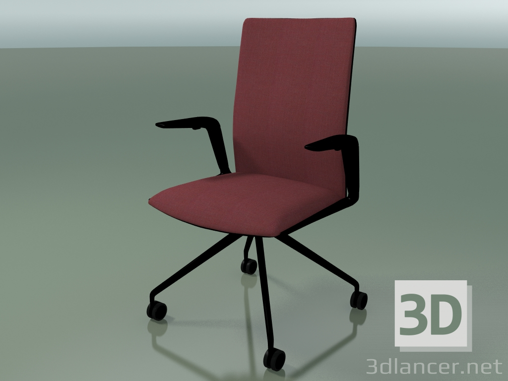 3 डी मॉडल कुर्सी 4825 (4 कैस्टर, फ्रंट ट्रिम के साथ - कपड़े, V39) - पूर्वावलोकन