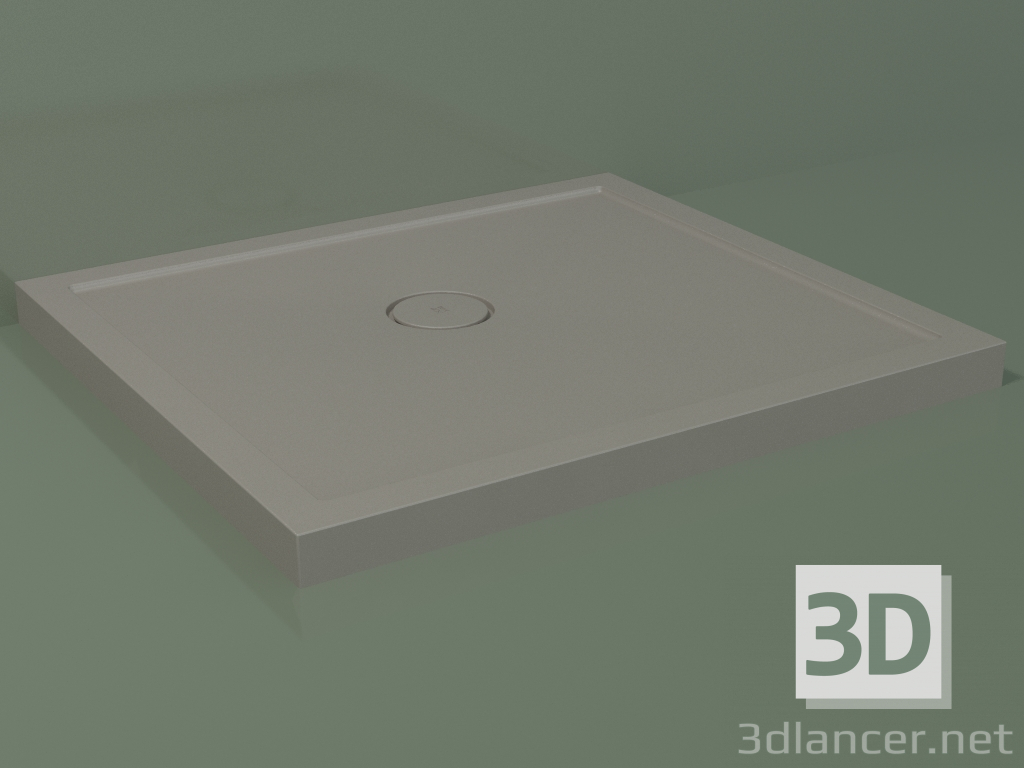 modello 3D Piatto doccia Medio (30UM0120, Clay C37, 90x80 cm) - anteprima