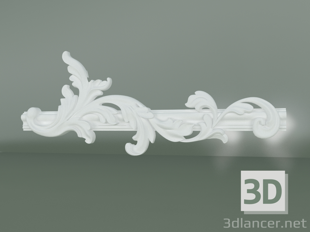 modello 3D Elemento decorativo in stucco ED067-2 - anteprima