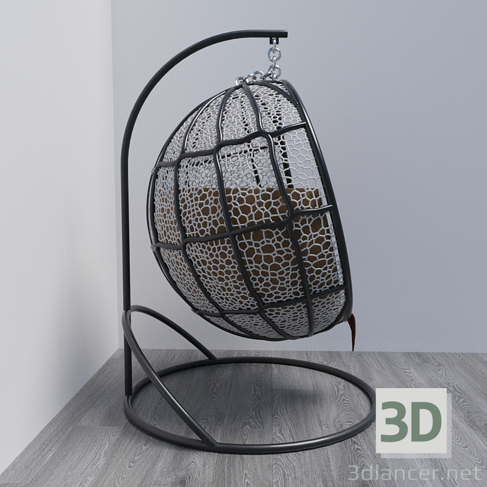 3d Подвесное кресло модель купити - зображення