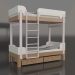 3 डी मॉडल चारपाई बिस्तर ट्यून जे (UPTJA1) - पूर्वावलोकन