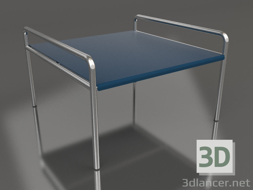 3d model Coffee table 76 with an aluminum tabletop (Grey blue) - preview