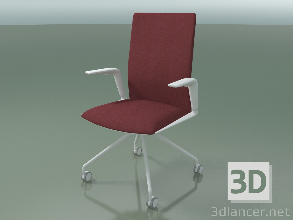 3d model Chair 4831 (4 castors, with upholstery - fabric, V12) - preview