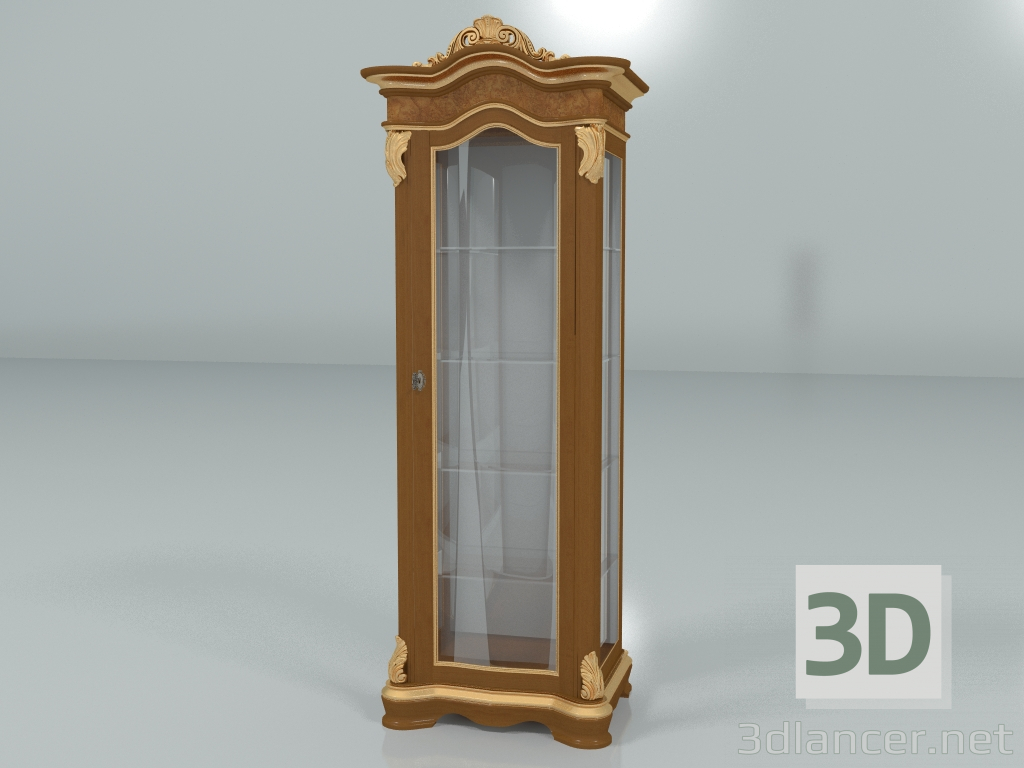 3D modeli 1 kapılı vitrin (mad. 13124) - önizleme