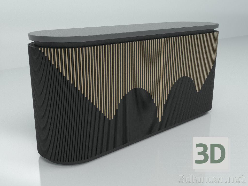 3d model Chest of drawers M027 - preview