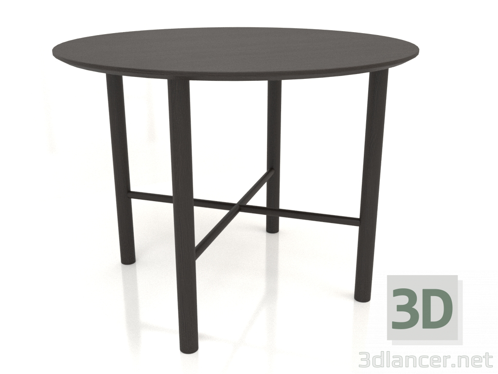 3d model Dining table DT 02 (option 2) (D=1000x750, wood brown dark) - preview