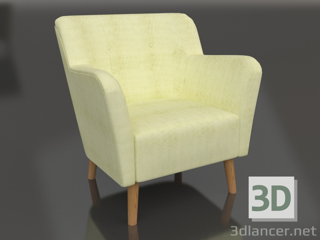 3 डी मॉडल इंग्रिड कुर्सी - पूर्वावलोकन
