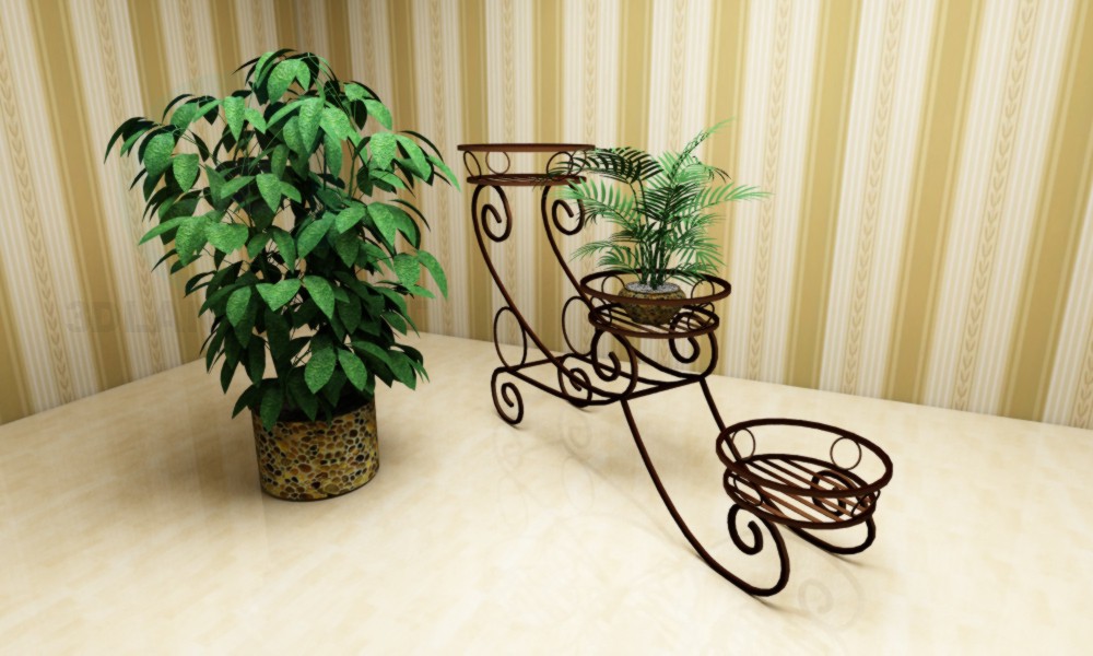 3d model Flowers Stand - preview