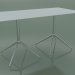 3D Modell Rechteckiger Tisch mit doppelter Basis 5736 (H 72,5 - 69 x 139 cm, Weiß, LU1) - Vorschau