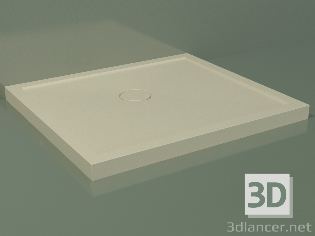 modello 3D Piatto doccia Medio (30UM0120, Bone C39, 90x80 cm) - anteprima