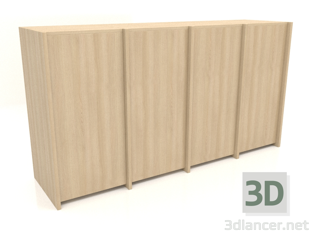 3 डी मॉडल मॉड्यूलर अलमारी एसटी 07 (1530x409x816, लकड़ी सफेद) - पूर्वावलोकन
