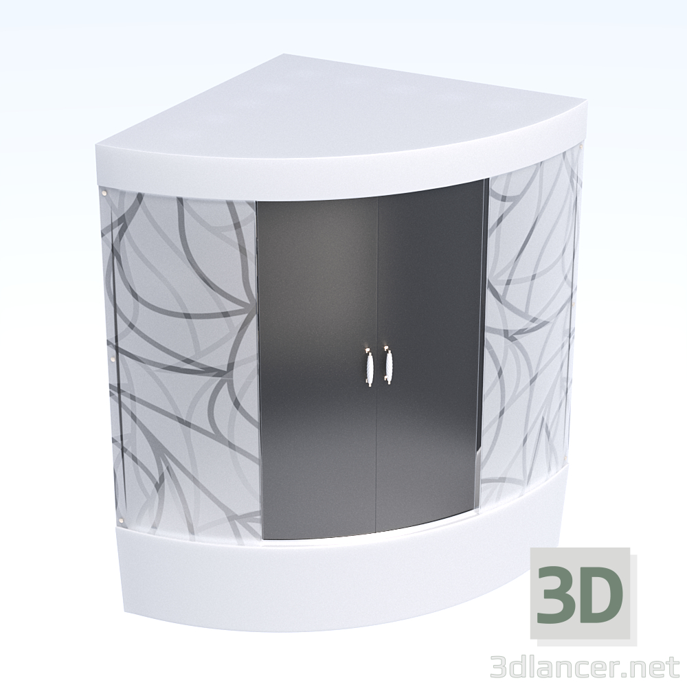 Ducha de 3D modelo Compro - render