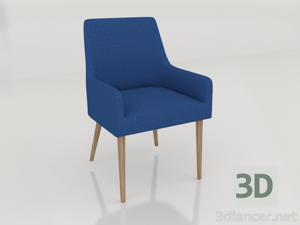 modello 3D Carlo la sedia - anteprima