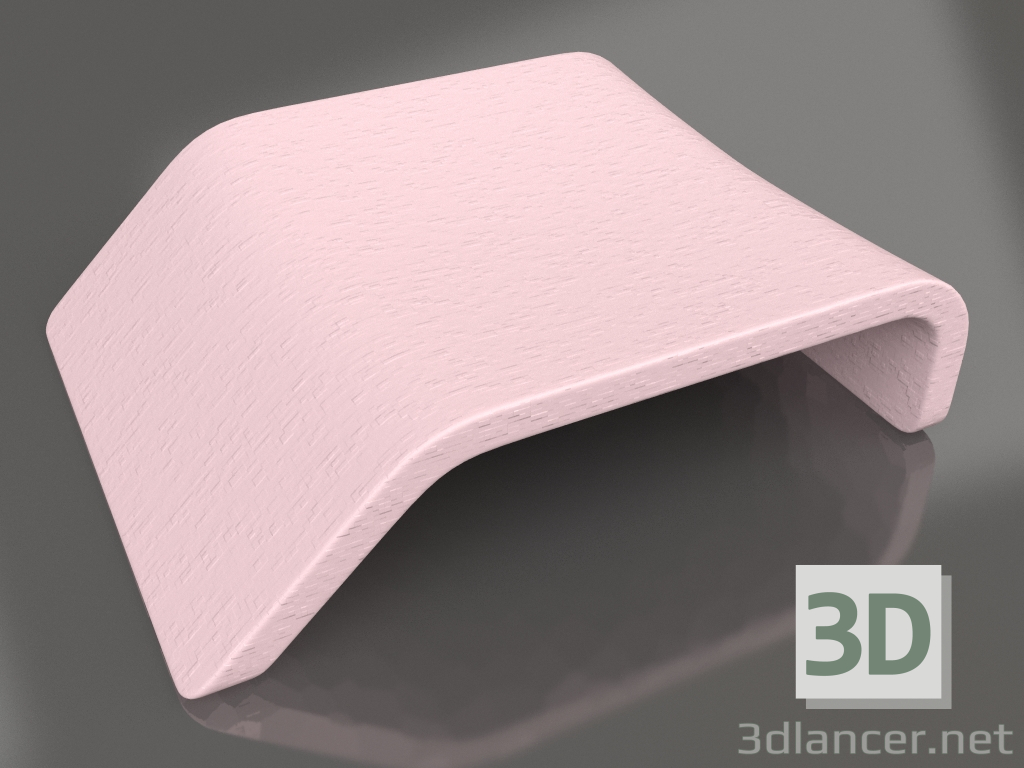 3d model Club chair-table (Pink) - preview