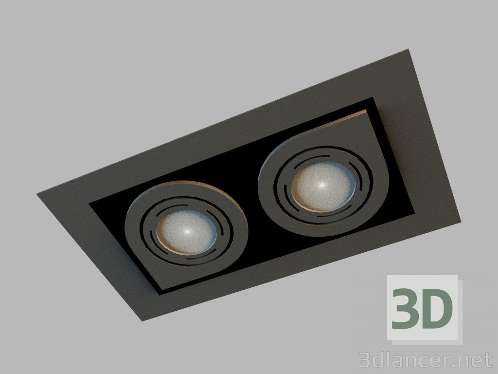 3D modeli Gömme tavan lambası 8141 - önizleme