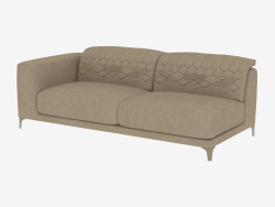 Element modulare Sofa mit einer Armlehne Leon (216х105х68)