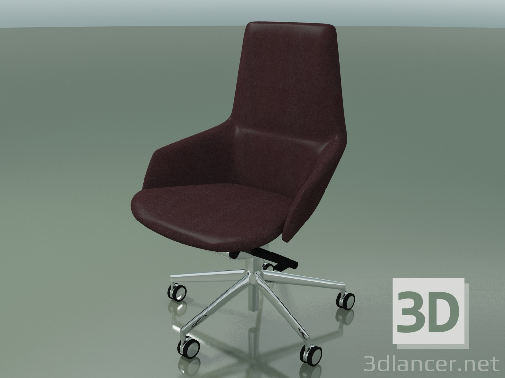 3D Modell Stuhl Büro auf 5 Rädern 1918 - Vorschau