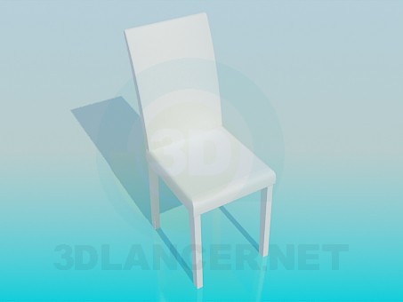 Modelo 3d Cadeira com encosto alto - preview