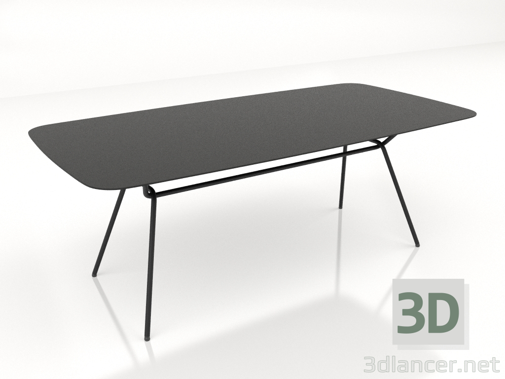 modèle 3D Table à manger 200x100 - preview