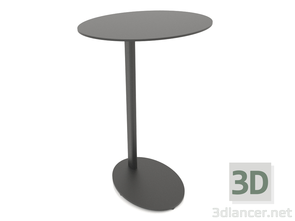 modello 3D Comodino ovale MONO (perpendicolare alla base, 45X35X65) - anteprima