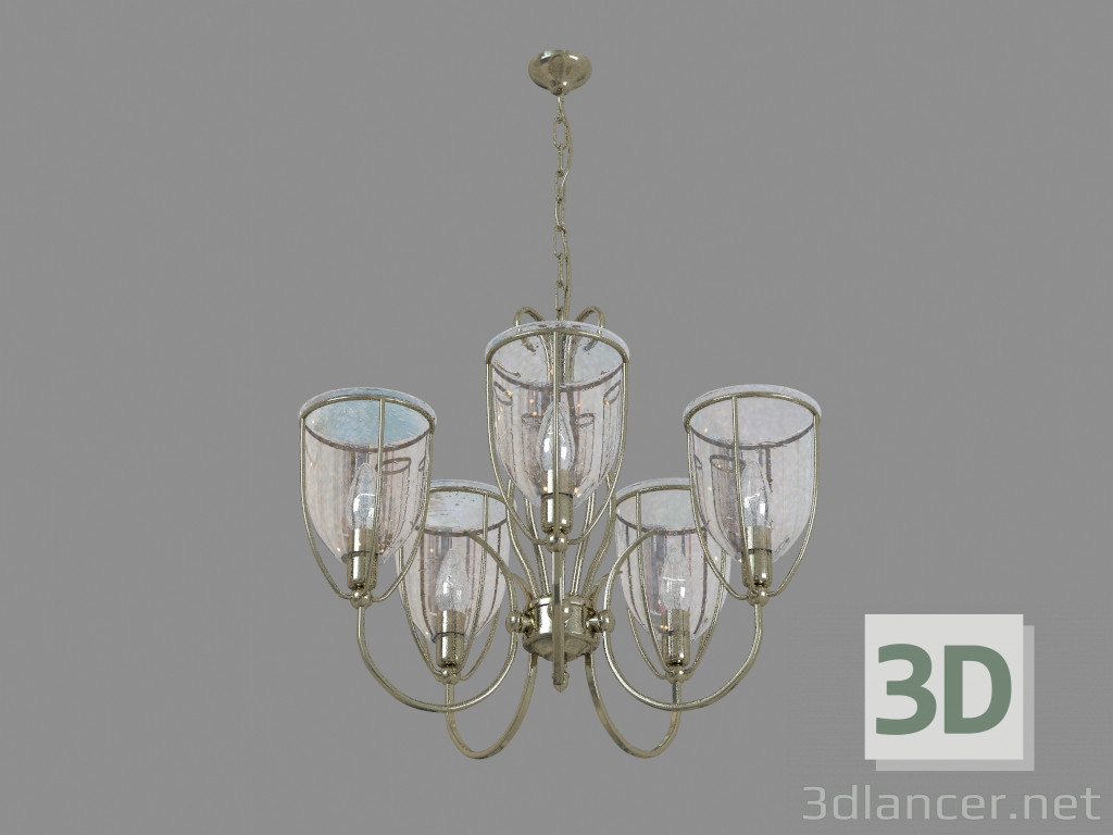 Modelo 3d Chandelier A6351LM-5AB - preview