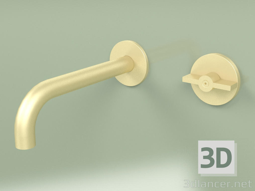 3d model Wall-mounted hydro-progressive mixer with spout (19 10, OC) - preview