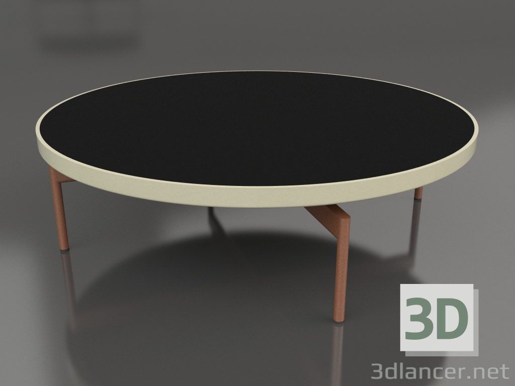 modèle 3D Table basse ronde Ø120 (Or, DEKTON Domoos) - preview