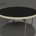modèle 3D Table basse ronde Ø120 (Or, DEKTON Domoos) - preview