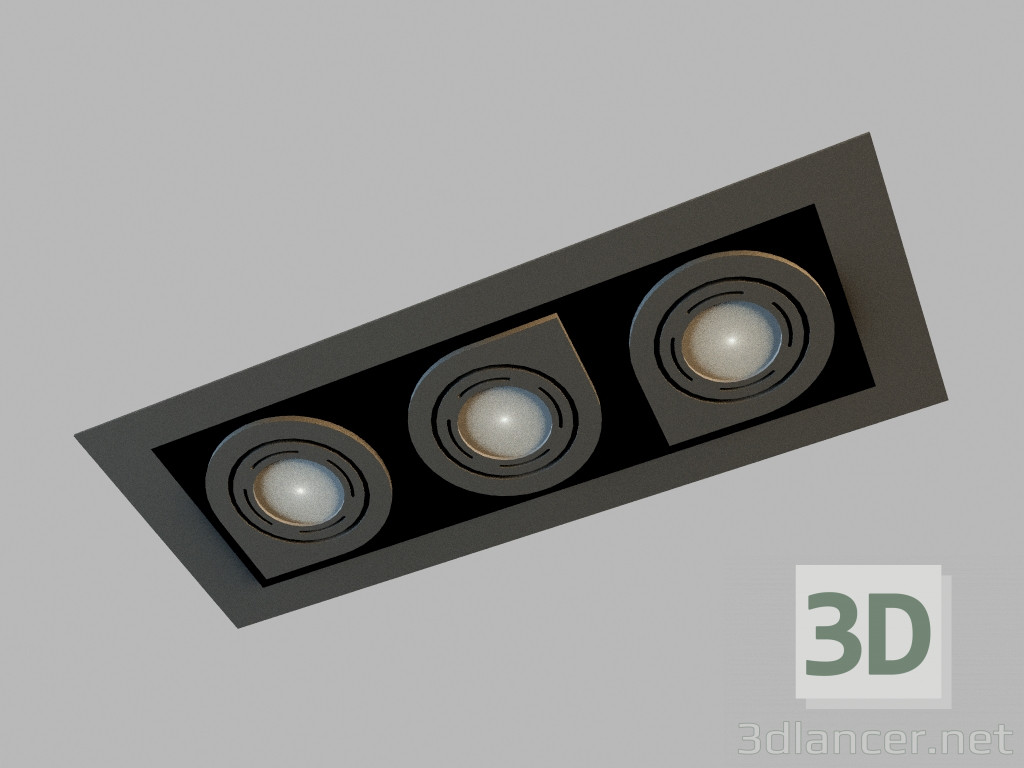 3d model Ceiling recessed lamp 8142 - preview