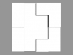 Panel 3D W103 - Cubi (33.3 x 33.3 x 2.5 cm)