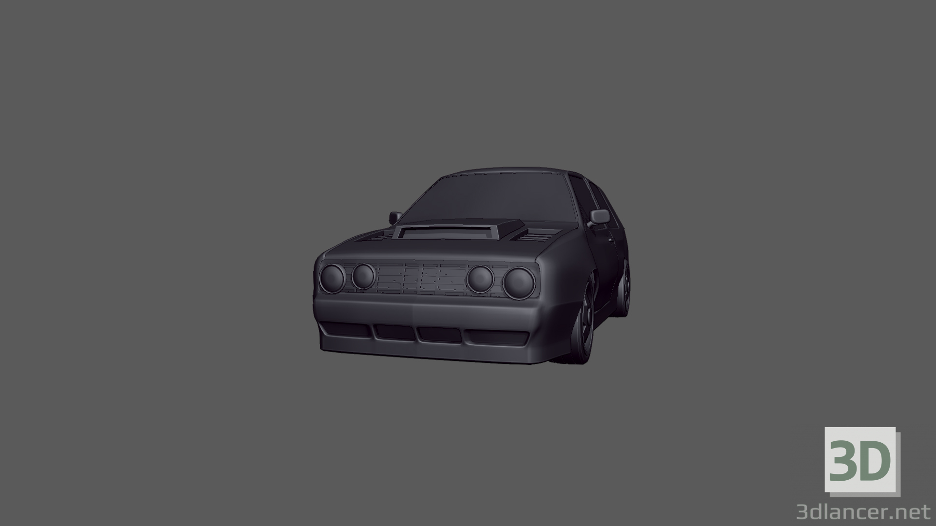 modello 3D di Volkswagen Golf GTI del 1992 comprare - rendering