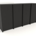 3d модель Модульный шкаф ST 07 (1530х409х816, wood black) – превью