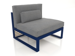 Modular sofa, section 3, high back (Night blue)
