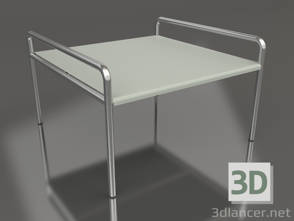 3D modeli Alüminyum tablalı sehpa 76 (Çimento grisi) - önizleme