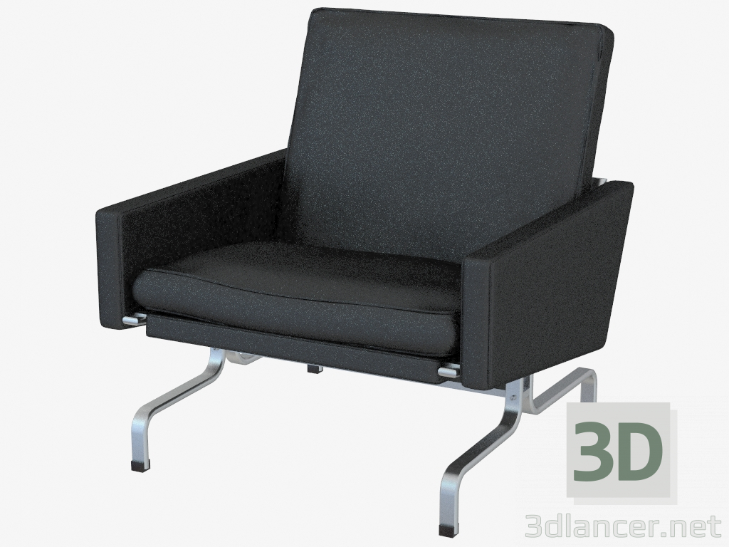 3 डी मॉडल चमड़े के कुर्सी - पूर्वावलोकन