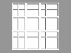 Panel 3D W104 - Faldón (45 x 45 x 3,6 cm)