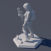 Estatuilla 3D modelo Compro - render