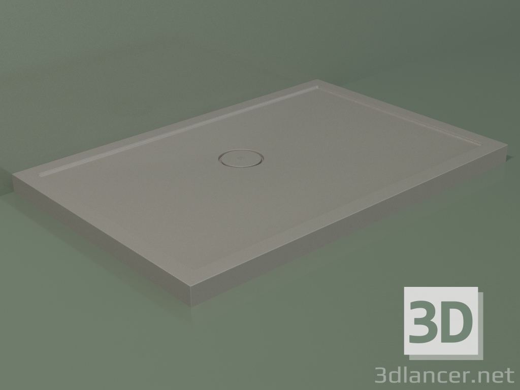 3D modeli Duş teknesi Medio (30UM0121, Clay C37, 120x80 cm) - önizleme