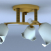 modello 3D Lampada a fiore - anteprima