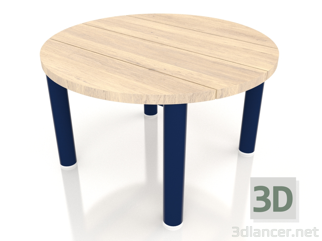 3d модель Стол журнальный D 60 (Night blue, Iroko wood) – превью