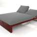 3d model Bed for rest 140 (Wine red) - preview