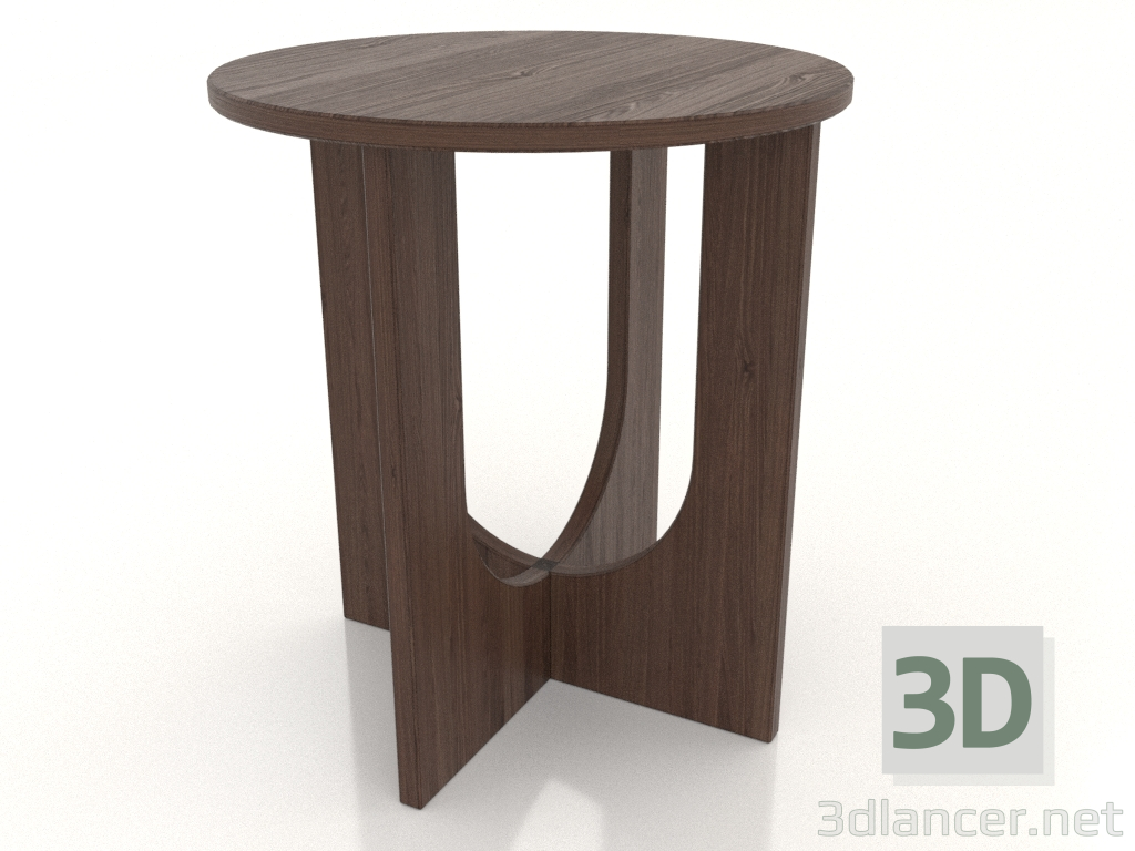 modello 3D Comodino (noce scuro) - anteprima