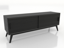 Mueble de TV 2 1500 mm (negro RAL 9005)