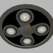 3D modeli Gömme tavan lambası 8144 - önizleme